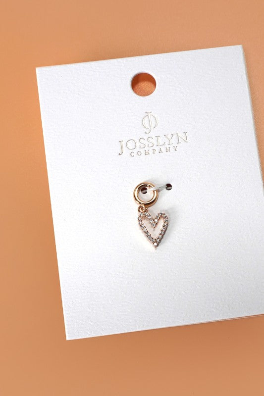 Charm - 18 K Real Gold Dipped with Spring Ring Clamp