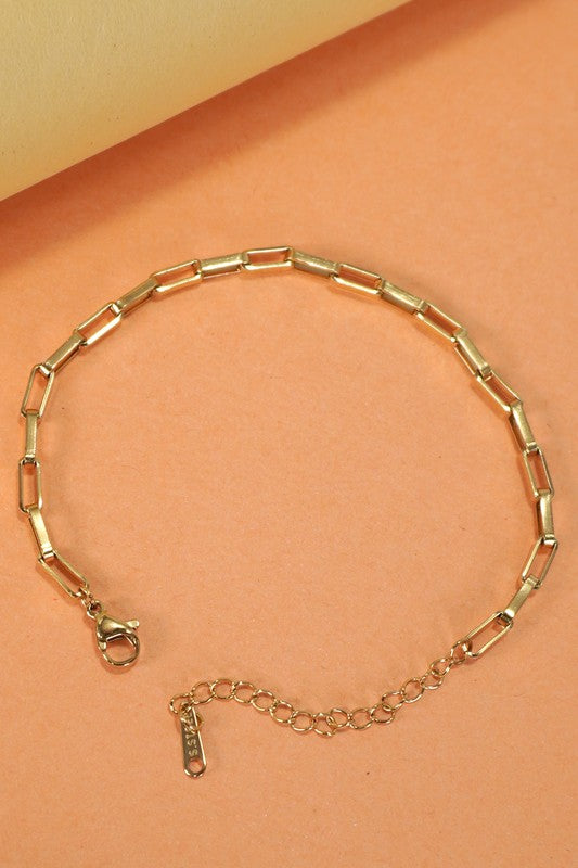 18 k Stainless steel Bracelet for Charms - No fade water resistant