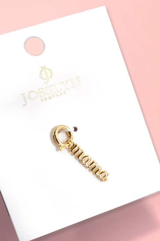 Charm - 18 K Real Gold Dipped with Spring Ring Clamp