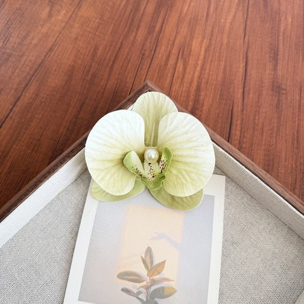 Tropical Orchid Silk Floral Hair Clip